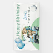 ホールインワンゴルフボーイファースト誕生日パー – ティーバナー 横断幕 (縦)