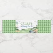 ホールインワンゴルフボーイファースト誕生日パー – ティー ペットボトルラベル (シングルラベル)