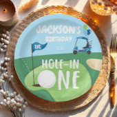 ホールインワンゴルフボーイファースト誕生日パー – ティー ペーパープレート
