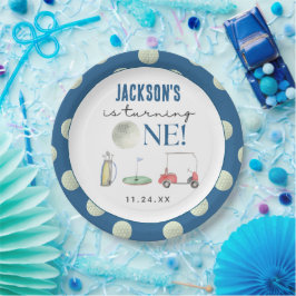 ホールインワンゴルフボーイ誕生日 ペーパープレート