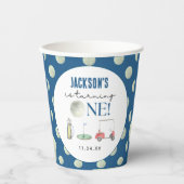 ホールインワンゴルフボーイ誕生日 紙コップ (正面)