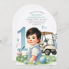 ホールインワンゴルフボーイ1stバースデーパーティー 招待状