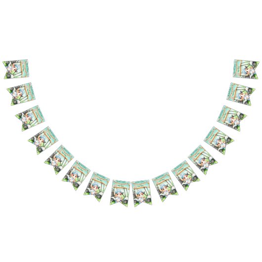 ホールインワンゴルフボーイ1stパーティー誕生日 バンティングフラッグ (全)