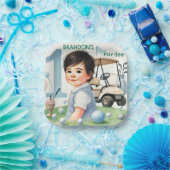 ホールインワンゴルフボーイ1stパーティー誕生日 ペーパープレート (パーティー)