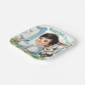 ホールインワンゴルフボーイ1stパーティー誕生日 ペーパープレート (傾斜あり)