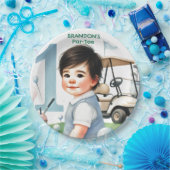 ホールインワンゴルフボーイ1stパーティー誕生日 ペーパープレート (パーティー)