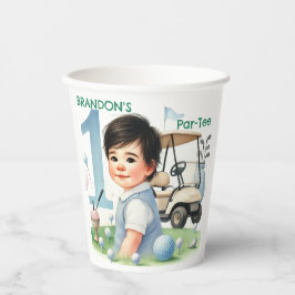 ホールインワンゴルフボーイ1stパーティー誕生日 紙コップ