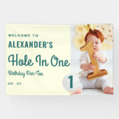 ホールインワンゴルフマスターズ1stバースデーウェルカムサイン 横断幕 (横)