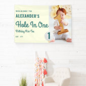 ホールインワンゴルフマスターズ1stバースデーウェルカムサイン 横断幕 (インサイチュ)