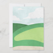 ホールインワンゴルフ招待状ガールファースト誕生日 招待状 (裏面)