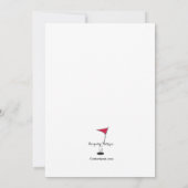 ホールインワンゴルフ招待状 招待状 (裏面)