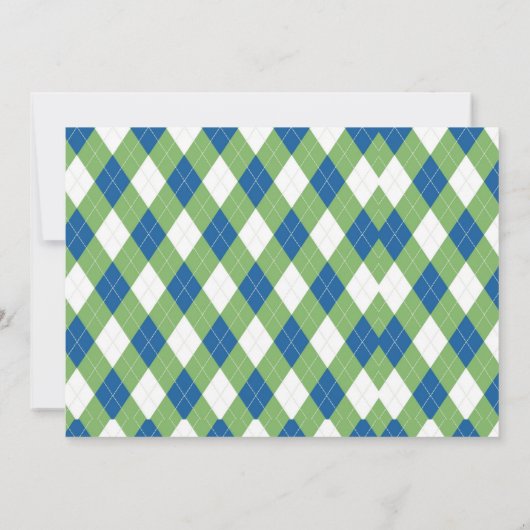 ホールインワンゴルフ誕生日パルティーフォト招待状 招待状 (裏面)