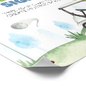 ホールインワンゴルフ誕生日パーティーテーブルサイン ポスター (角)