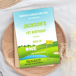 ホールインワンゴルフ誕生日招待状 招待状