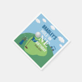 ホールインワンゴルフ1回目の誕生日 スタンダードカクテルナプキン (角)