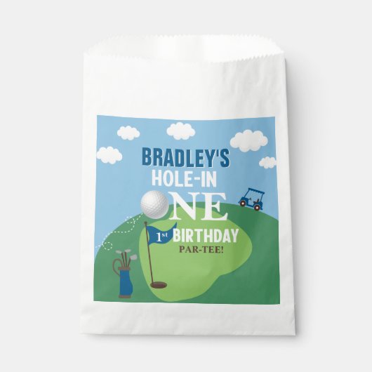 ホールインワンゴルフ1回目の誕生日 フェイバーバッグ (正面)
