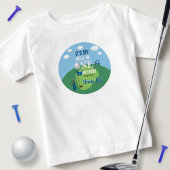 ホールインワンゴルフ1回目の誕生日 ベビーTシャツ