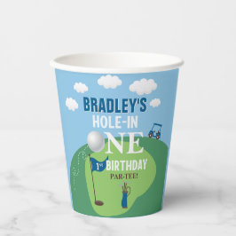 ホールインワンゴルフ1回目の誕生日 紙コップ