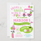 ホールインワンゴルフ1stバースデーパーティー招待状 招待状 (正面)