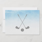 ホールインワンゴルフ1stバースデーフォト 招待状 (裏面)