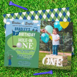 ホールインワンゴルフ1stバースデーフォト 招待状