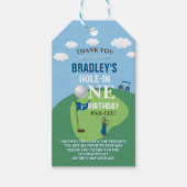 ホールインワンゴルフ1st誕生日ありがとう ギフトタグ (正面)