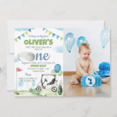 ホールインワンゴルフ1st誕生日招待状 招待状 (正面)