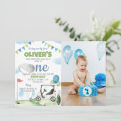 ホールインワンゴルフ1st誕生日招待状 招待状 (スタンド正面)