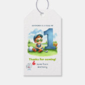 ホールインワンゴルフ 1歳の誕生日ありがとう ギフトタグ (正面)