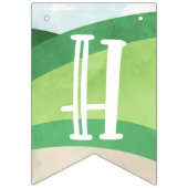 ホールインワンハッピーバースデーボーイゴルフ バンティングフラッグ (第2の旗)