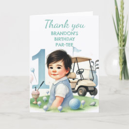 ホールインワンバースデーボーイゴルフパルティー サンキューカード