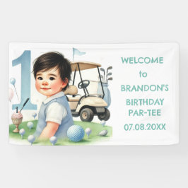 ホールインワンバースデーボーイゴルフパルティー 横断幕