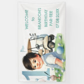 ホールインワンバースデーボーイゴルフパルティー 横断幕 (縦)