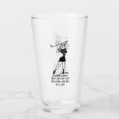 ホールインワンパーソナライズされたレトロスタイルガールギフト タンブラーグラス (裏面)