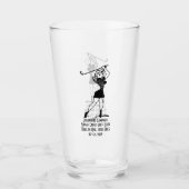 ホールインワンパーソナライズされたレトロスタイルガールギフト タンブラーグラス (正面)