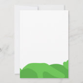 ホールインワンパーティーゴルフファースト誕生日 招待状 (裏面)