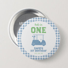 ホールインワンパーティーボーイ 1歳の誕生日 缶バッジ