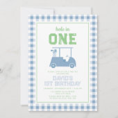 ホールインワンパーTee Boy 1st誕生日 招待状 (正面)