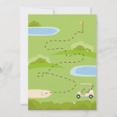 ホールインワンファースト誕生日ゴルフ招待状 招待状 (裏面)