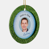 ホールインワンフォトサイン名ゴルフボール セラミックオーナメント (右)