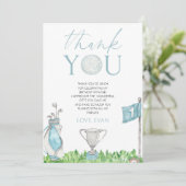 ホールインワンブルーゴルフ1st誕生日パーティー サンキューカード (スタンド正面)