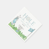 ホールインワンブルーゴルフ1st誕生日パーティー スタンダードカクテルナプキン (角)