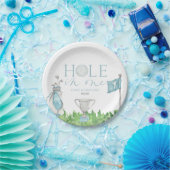 ホールインワンブルーゴルフ1st誕生日パーティー ペーパープレート (パーティー)