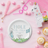 ホールインワンブルーゴルフ1st誕生日パーティー ペーパープレート (パーティー)