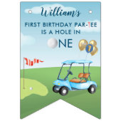 ホールインワンボーイゴルフPar-Tee 1st誕生日 バンティングフラッグ (第1の旗)