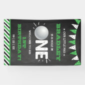 ホールインワンボーイズゴルフ1stバースデーパルティーウェルカム 横断幕 (横)