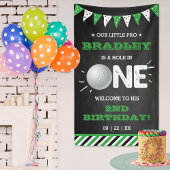 ホールインワンボーイズゴルフ1stバースデーパルティーウェルカム 横断幕