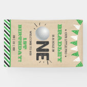 ホールインワンボーイズゴルフ1stバースデーパルティーウェルカム 横断幕 (横)