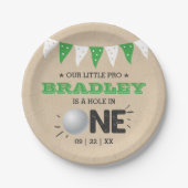 ホールインワンボーイズゴルフ1stバースデーパーティー ペーパープレート (正面)