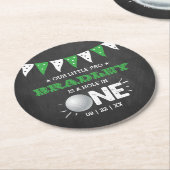 ホールインワンボーイズゴルフ1stバースデーパーティー ラウンドペーパーコースター (アングル)